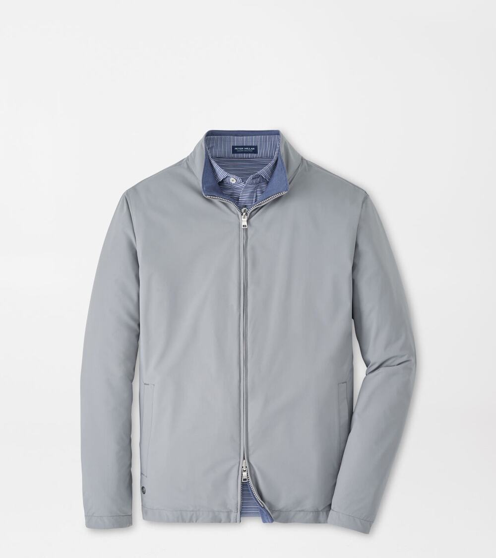 Peter Millar L Crown Sport Ryder Reversible Full Zip Golf Jacket OSGRAY $375 NWT